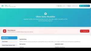Olivin - Extra Modülü Tanıtım ve Kullanım