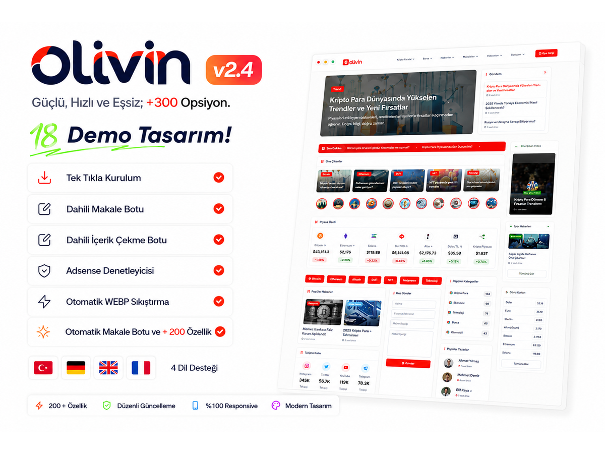 WordPress Blog Teması – Olivin
